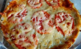 Кабачковая запеканка с сыром и помидорами, рецепт с фото
