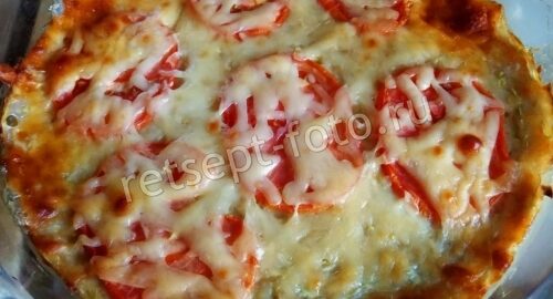 Кабачковая запеканка с сыром и помидорами, рецепт с фото