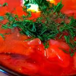 Калорийность борща с курицей