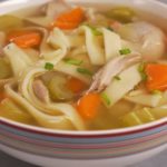 Калорийность куриного супа с лапшой