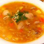 Калорийность рассольника с курицей и перловкой