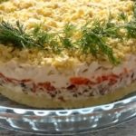 Калорийность салата мимоза
