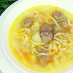 Калорийность супа с фрикадельками и лапшой
