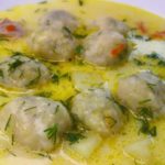 овощной суп с сырными шариками