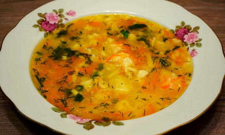 Суп с овсянкой и овощами