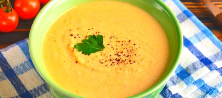 Суп-пюре из индейки с овощами