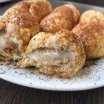 Эклеры на растительном масле с заварным банановым кремом, рецепт с фото