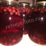 Компот ассорти из ягод на зиму (шелковица, красная и черная смородина, малина), рецепт с фото