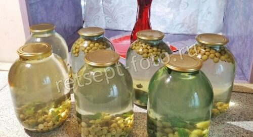 Компот из крыжовника, мяты и лимона на зиму, рецепт с фото