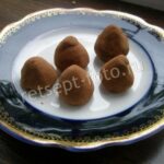 Конфеты трюфель из сухого молока своими руками, рецепт с фото