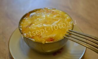 Куриная печень с овощами и сыром в духовке, рецепт с фото