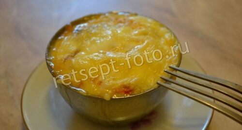 Куриная печень с овощами и сыром в духовке, рецепт с фото