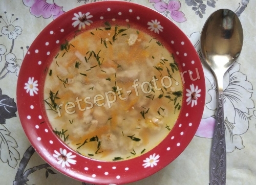 Куриный суп с рисом для ребенка 1 год, рецепт с фото