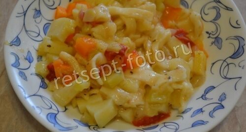Овощной суп «Минестроне» с кабачками и макаронами, рецепт с фото