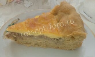 Пирог с мясом на сыворотке без дрожжей, рецепт с фото
