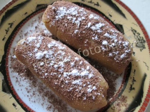 Пирожное из печенья с яблоками без выпечки, рецепт с фото