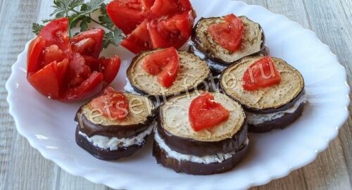 ПП баклажаны с творожным сыром для похудения, рецепт с фото