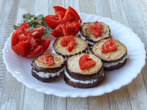 ПП баклажаны с творожным сыром для похудения, рецепт с фото