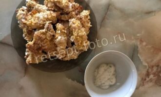ПП-наггетсы с кукурузными хлопьями, рецепт с фото