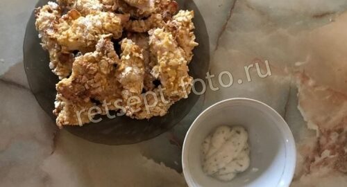ПП-наггетсы с кукурузными хлопьями, рецепт с фото