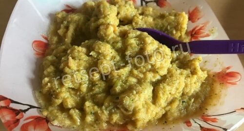 Пюре из говядины с брокколи и овощами для детей 1 год, рецепт с фото