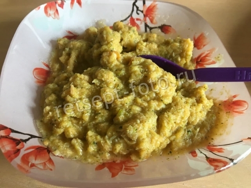 Пюре из говядины с брокколи и овощами для детей 1 год, рецепт с фото