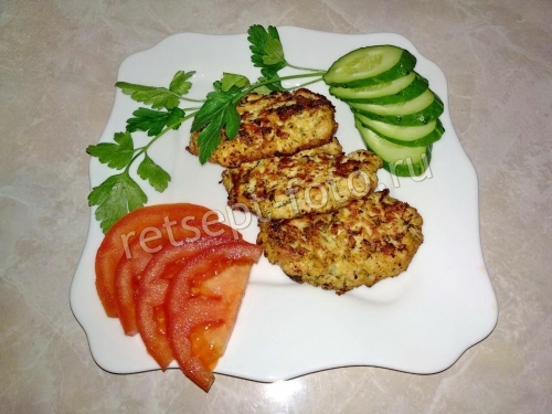 Рубленые котлеты из куриного филе без муки, рецепт с фото