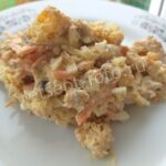 Салат со шпротами и сухариками, рецепт с фото