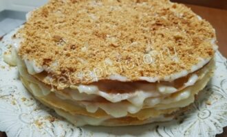 Торт "Наполеон" на маргарине с заварным кремом, рецепт с фото