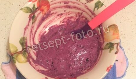 Творог с бананом и черникой детям до 1 года, рецепт с фото