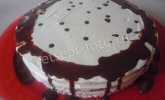 Вафельный торт с бананом и заварным кремом, рецепт с фото