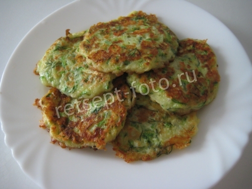 Вкусные оладьи из кабачков с сыром, рецепт с фото